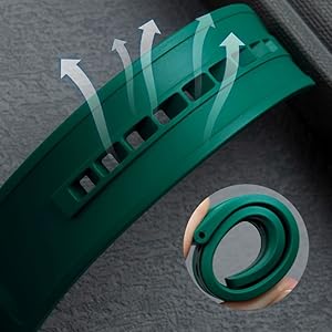 Cinturino Orologio Silicone Gomma Senza Spaz